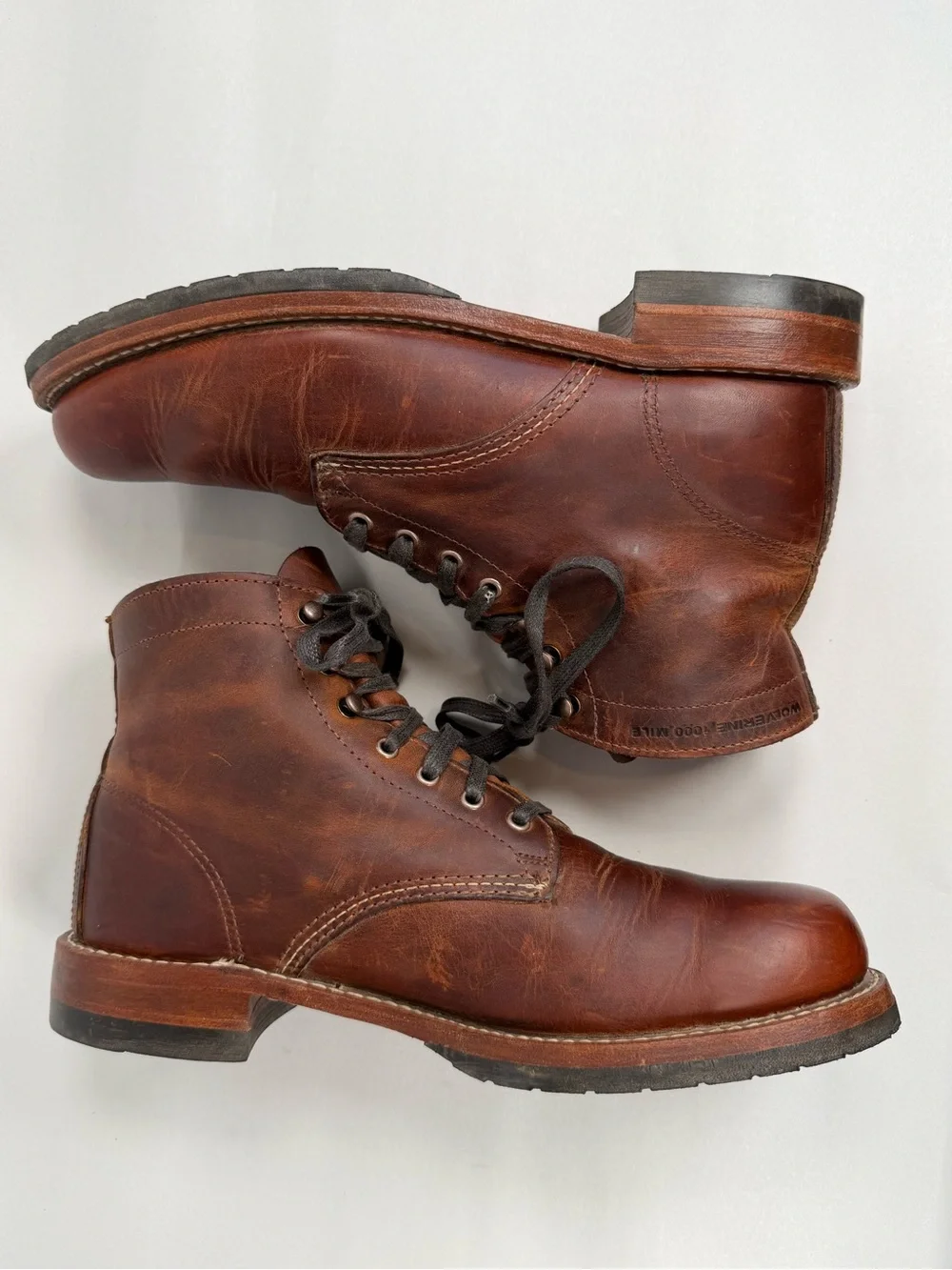 Men's Wolverine 1000-Mile Boots Horween Leather Size 9.5 D W40049 Made In USA